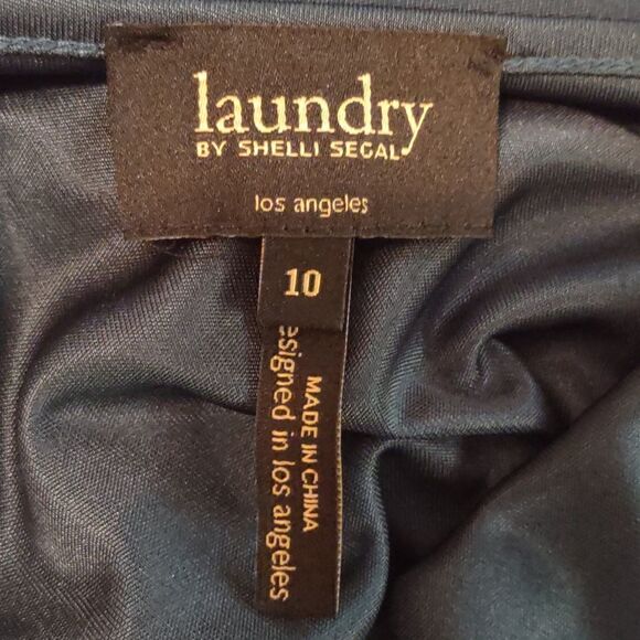 Laundry by Shelli Segal Women's size 10 teal lace overlay 2 piece classic dress - Picture 8 of 10